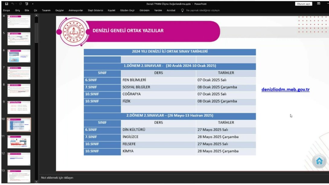 OKUL MÜDÜRLERİNE ORTAK SINAVLAR ve TÜRKİYE YÜZYILI MAARİF MODELİ ÖLÇME DEĞERLENDİRME YAKLAŞIMLARI İLE İLGİLİ BİLGİLENDİRME TOPLANTISI YAPILDI