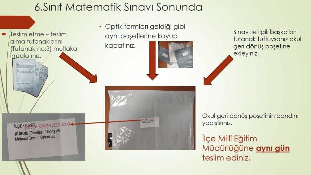 6.Sınıf Matematik Ortak Sınav Evrakları