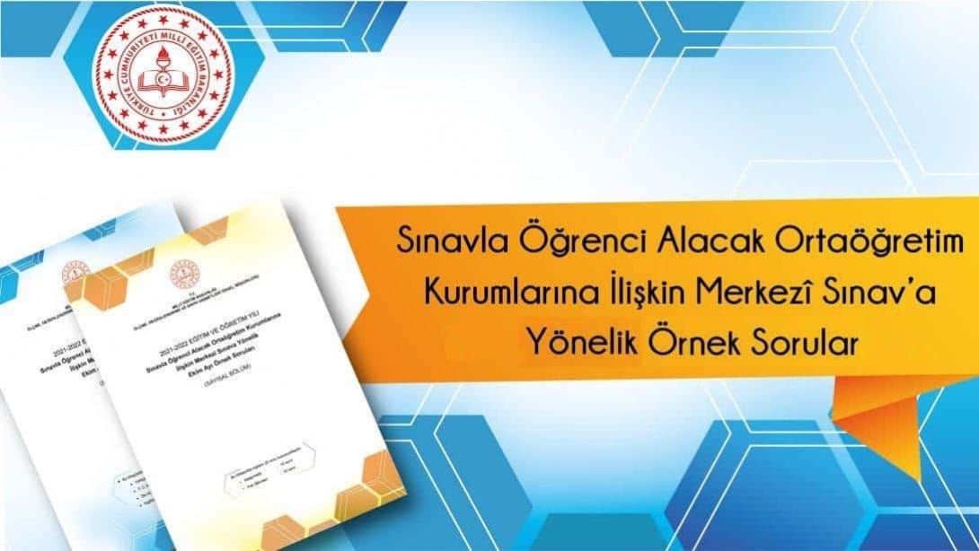 LGS'YE YÖNELİK YAYIMLANAN ÖRNEK SORULAR